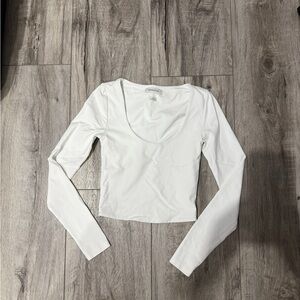 Babaton White Long Sleeve Tee